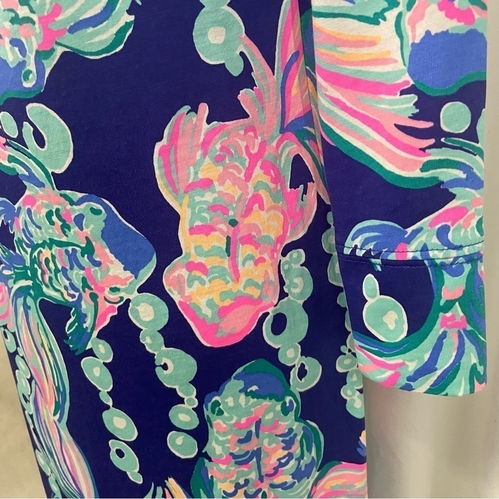 LILLY PULITZER Women's Marlowe Shift Mini Dress Sz XS Art-To-Wear Summer Picnic - Picture 4 of 13